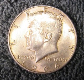 1964 - D Us Kennedy Half Dollar; 90% Silver - - First Bid Wins photo