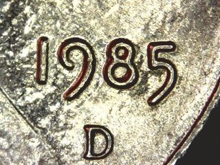 1985 D Lincoln Cent Doubling,  Ear Doubling Vf Coin photo