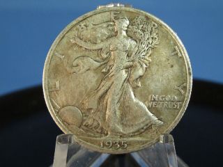 1935 - S Walking Liberty Half Dollar - Xtra Fine+ Detail - Great Looking Better Date photo