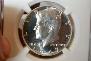 Great Looking 1967 Sms.  50 Kennedy Ngc Ms 66 Cameo Better Than Average - 014 photo