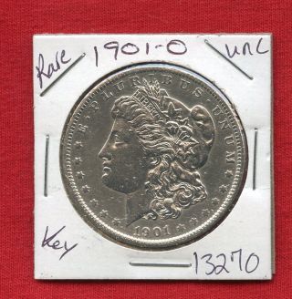 1901 O Bu Unc Morgan Silver Dollar 13270 Ms++ Coin Us Rare Key Date Estate photo