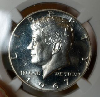 Great Looking 1967 Sms.  50 Kennedy Ngc Ms 66 Cameo Better Than Average photo