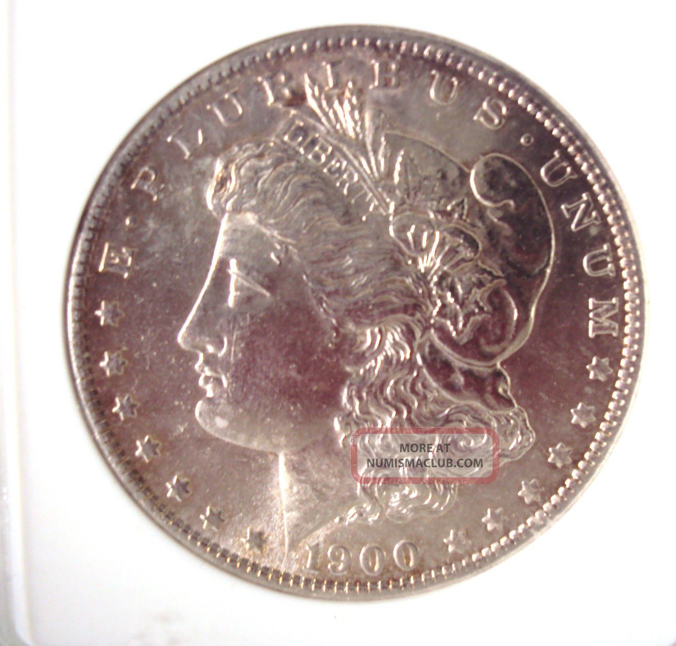 1900 - O/cc Morgan Silver Dollar Anacs Ms63 Vam - 11 Top 100 Coin
