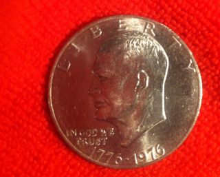 1776 - 1976 No Mark Eisenhower Bi - Centennial Dollar ($1) Uncirculated photo