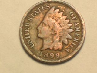One Little Indian Head Penny 1899 photo