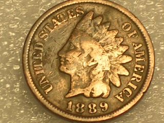 Indian Head Penny 1889 photo