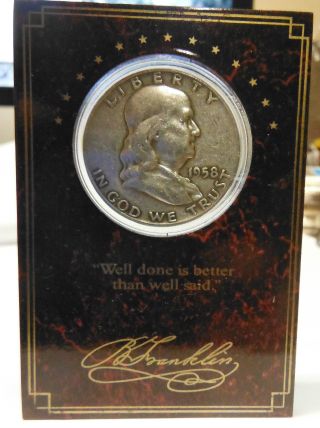 Ben Franklin Half Dollar With A Quote photo