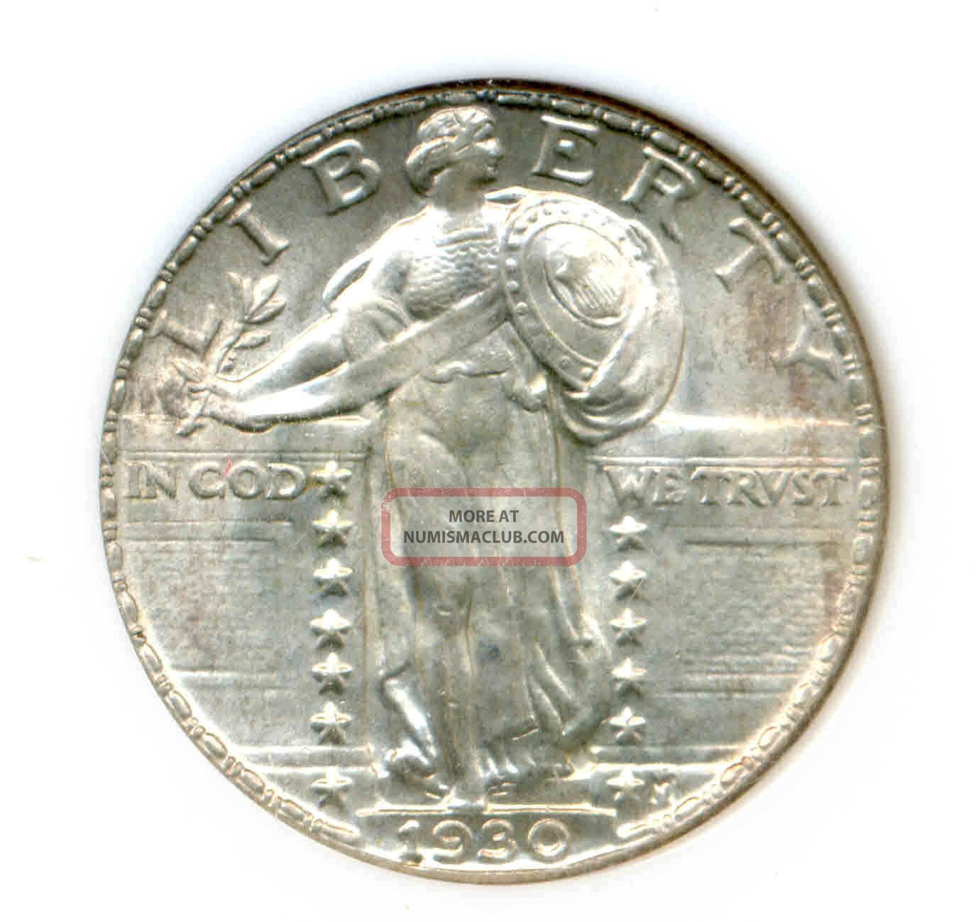 1930 Standing Liberty Quarter Ngc Ms 65 Full Head White