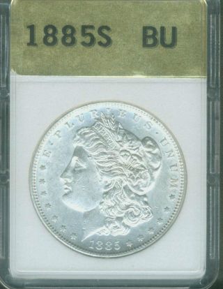 1885 - S Morgan Silver Dollar Uncirculated Bu Choice Policy photo