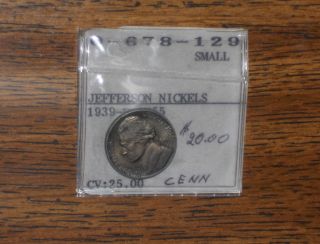Rare 1939 - D Jefferson Nickel. . .  Grades 