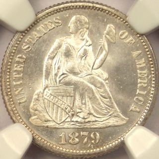 1879 Seated Liberty Dime 10c - Ngc Ms66+. .  Rare Plus Grade Coin photo