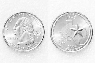 2004 - P 25c Texas 50 States Quarter Us Coin photo