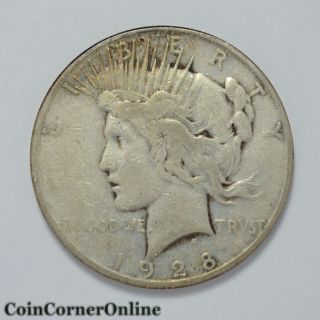 1928 - S U.  S.  Peace Silver Dollar (ccx1849) photo