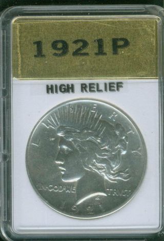1921 Peace Silver Dollar High Relief Policy photo