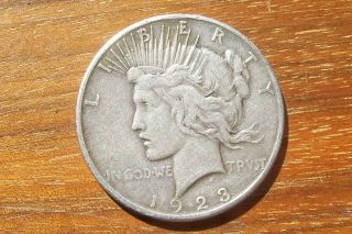 1923 - S Silver Dollar 90% Silver Avg Circ Cond photo