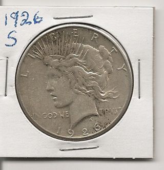 1926 S Peace Silver Dollar Please See Pictures For Thank You photo