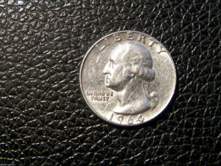 1964 - D Washington 90% Silver Quarter photo
