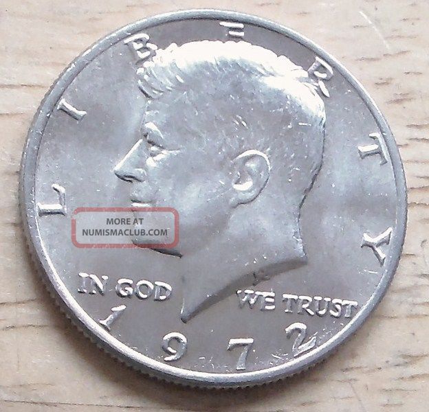 1972 half dollar silver 1972 dollar value