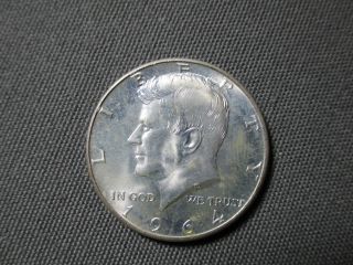 Jfk Half Dollar Coin Silver 1964d Circulated 