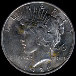 1922 P Peace Silver Dollar $1 United States You Grade It photo