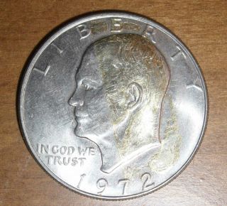 1972 U.  S.  Eisenhower Silver Dollar photo