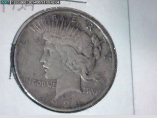 1924  Peace Silver Dollar photo