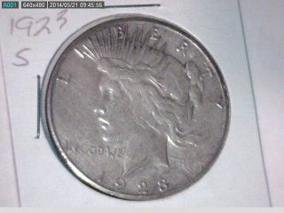 1923 - S  Peace Silver Dollar photo