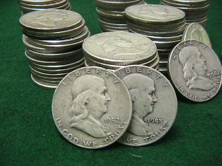 2.  00 Face 90% Silver,  All Half - Dollars 1916 - 1964 Scrap Silver Best On Ebay photo