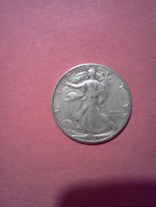 90% Silver Walking Liberty Half Dollar/1947 - P photo