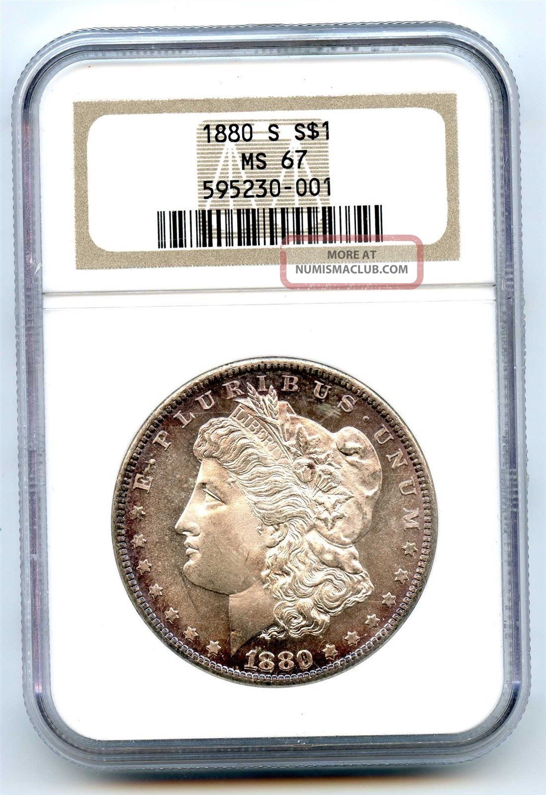 1880 S Ngc Ms67 Silver $1 Morgan Dollar