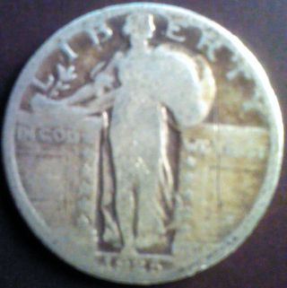 1925 Standing Liberty Quarter 25 Cent. .  90% Silver photo
