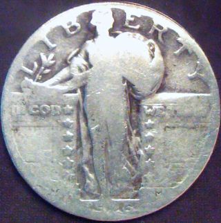 1926 P Standing Liberty Quarter @ 90% Silver Coin photo