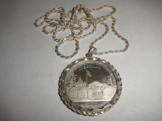 1994 $1 Pow Prisoner Of War Commemorative Silver Dollar Coin Necklace photo