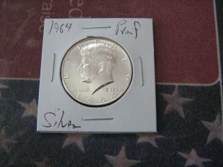 1964 Proof Silver Kennedy Half Dollar Great Coin photo