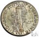 1944 D About Uncirculated Au Mercury Silver Dime 10c Us Coin B94 Dimes photo 2