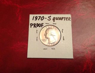 1970 S Proof Washington Quarter Coin photo