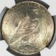 1927 Peace Dollar $1 Ngc Ms64 Beautifully Toned Lustrous Silver Coin Dollars photo 2