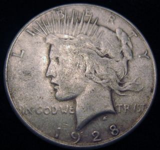 1928 S Peace Silver Dollar photo