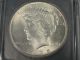 1925 Peace Silver Dollar Coin Rare Key Date Icg Ms 65 0201 Dollars photo 1