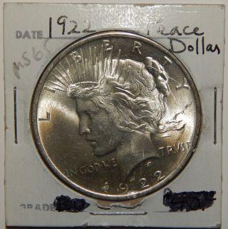 1922 Peace Silver Dollar photo