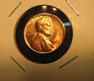 1965 - P Lincoln Memorial Cent Bu Red Us Coin photo