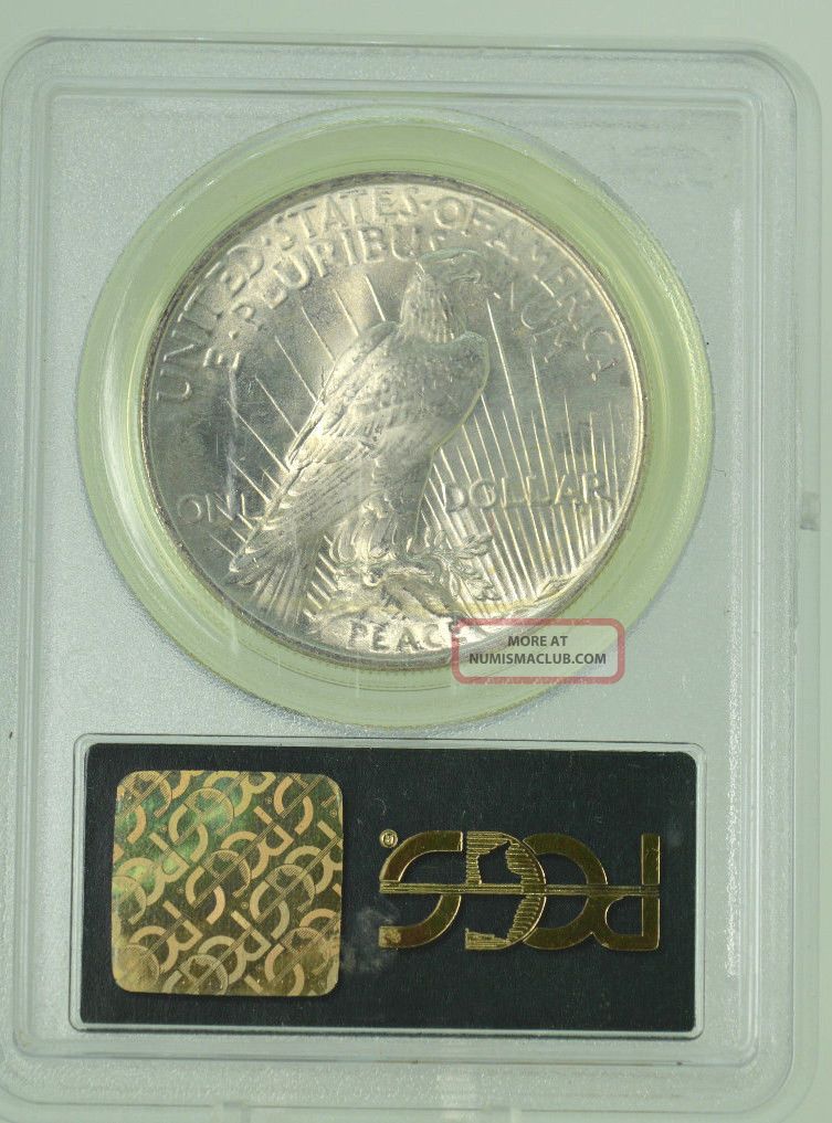 1923 $1 Pcgs Ms63 Peace Silver Dollar (977)