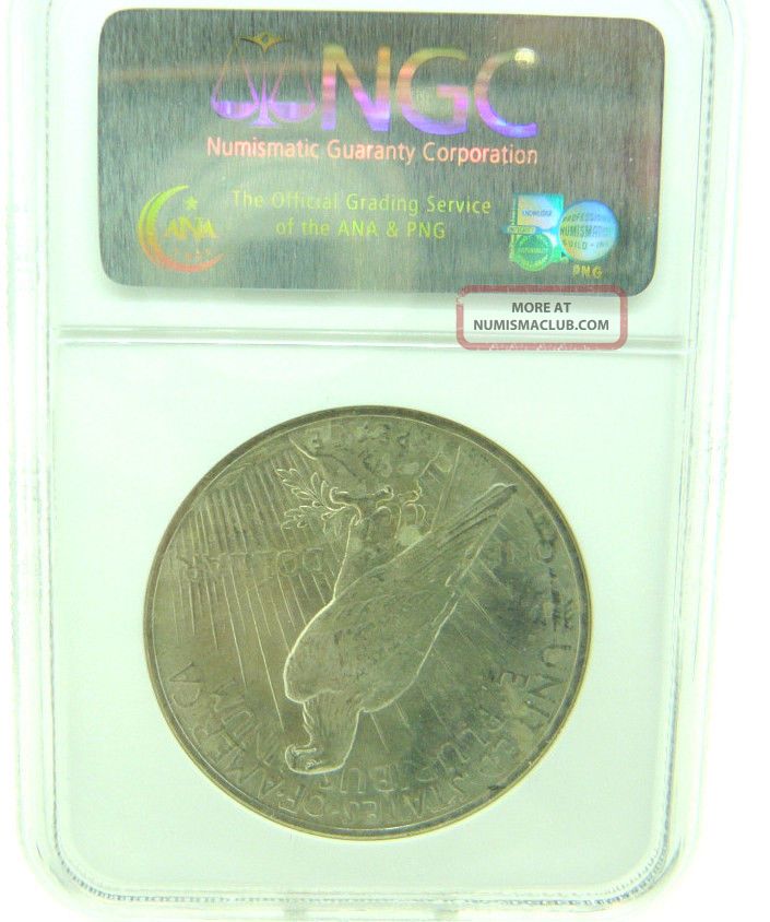 1923 $1 Ngc Ms63 Peace Silver Dollar (887)