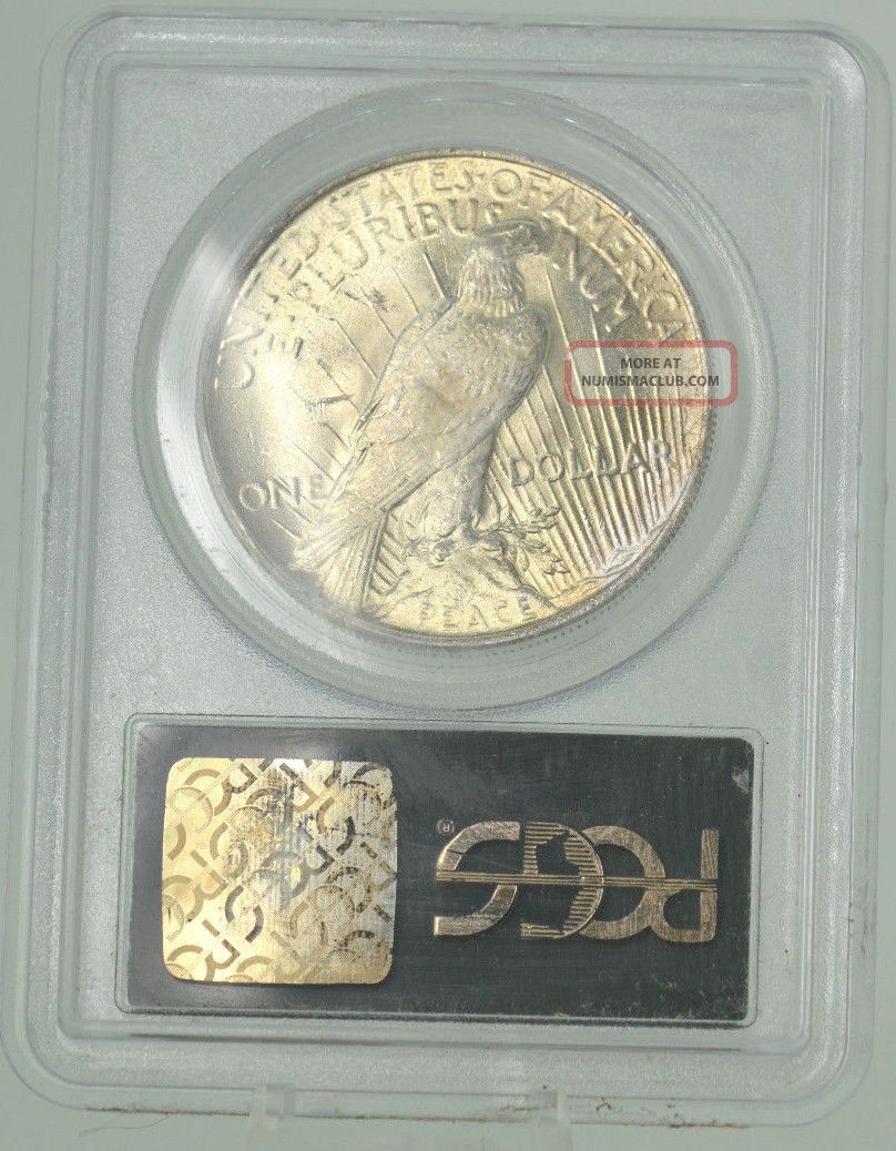 1923 $1 Pcgs Ms63 Peace Silver Dollar (980)