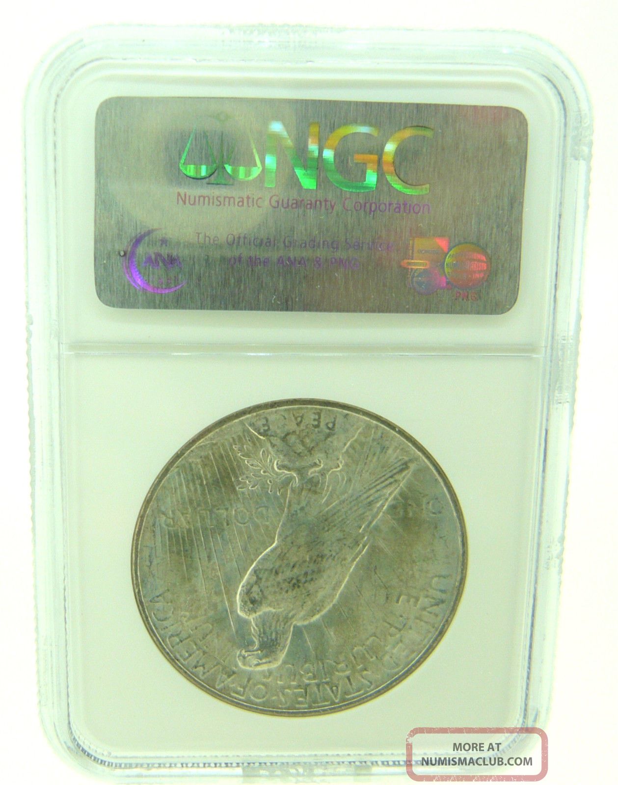 1922 $1 Ngc Ms63 Peace Silver Dollar (837)