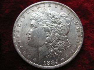 1884 - O Morgan Silver Dollar,  Luster Beauty Coin Historic photo