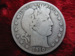 1910 - S Barber Silver Half Dollar,  Coin Fast photo