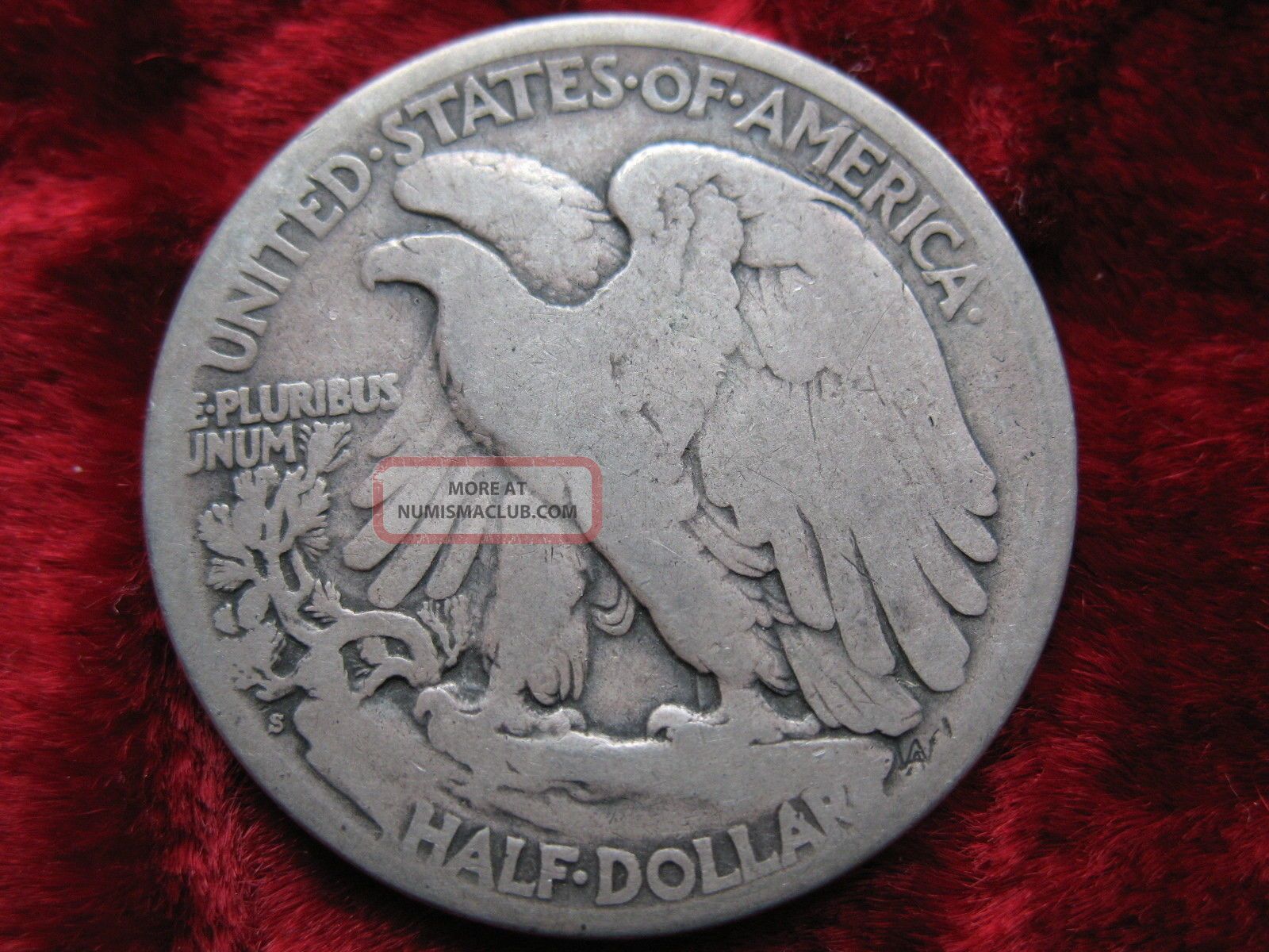 1919 S Walking Liberty Silver Half Dollar Coin