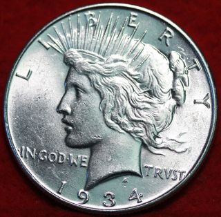 Uncirculated 1934 Silver Peace Dollar photo