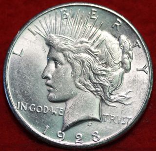 Uncirculated 1923 - S Silver Peace Dollar photo